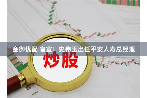 金御优配 官宣！史伟玉出任平安人寿总经理